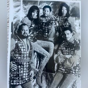 5th Dimension Black and White Photo with CBS Letter
